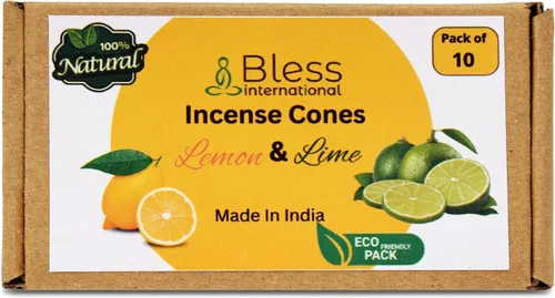 Miniatura 92 de Bless International Flor de naranja 100% natural - Conos de incienso hechos a mano, sumergidos a mano, orgánicos, sin productos químicos