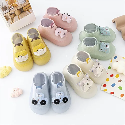 Miniatura 2 de Squeaky Baby Shoes Animal Cartoon Socks Shoes Toddler Fleece WarmThe Floor Socks Non Slip Prewalker Boots For Toddlers