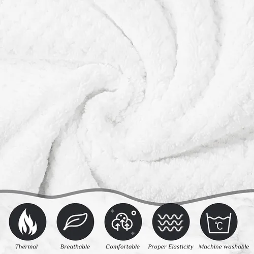 Miniatura 22 de 4 toallas envolventes para mujer, bata de spa con cierre ajustable, parte superior elástica, envoltura ligera para baño y ducha