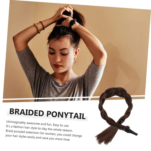 Miniatura 8 de Beaupretty 4 piezas de extensiones largas de cola de caballo con clip de cola de caballo para mujer