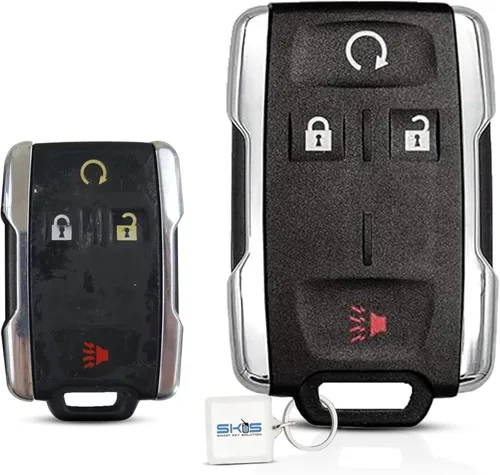 Funda de reemplazo para llavero SKS para Chevrolet Chevy Silverado Suburban Tahoe GMC Sierra Yukon 2014 2015 2016 2017 2018 2019, carcasa de llave