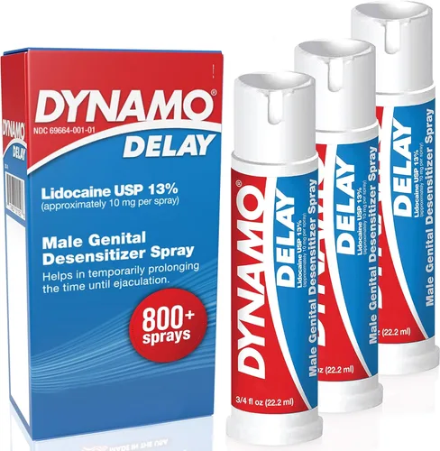 Miniatura 9 de Dynamo Delay Spray para hombres – 13% lidocaína anestésica en aerosol para ayudarte a durar más tiempo en la cama – Paquete de 5 unidades Climax