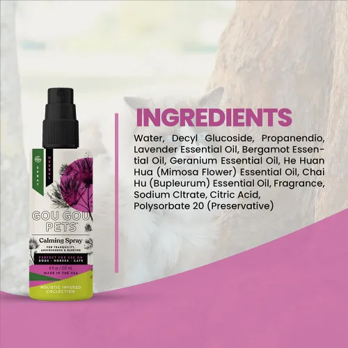 Miniatura 10 de Aerosol calmante holístico natural derivado para la ansiedad para mascotas: proporciona alivio del estrés: recomendado por veterinarios, fabricado