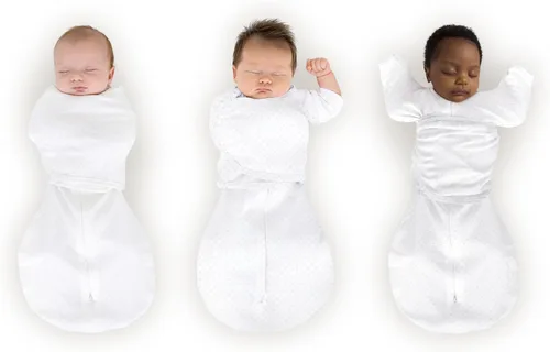 Miniatura 10 de SwaddleDesigns Saco Envolvente Omni de 6 Vías con Brazos Arriba para Recién Nacido, Más Opciones para Calmar el Reflejo de Sobresalto, Mejora