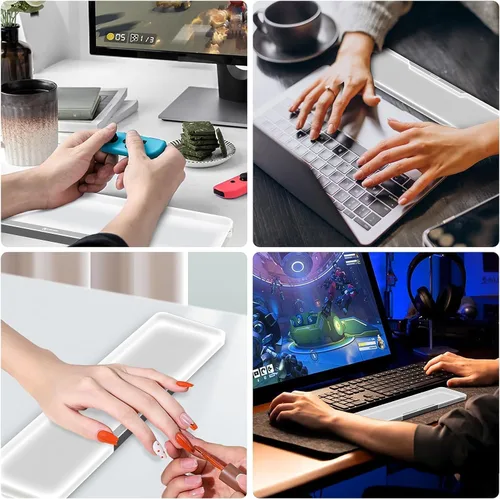 Miniatura 6 de Reposamuñecas acrílico para teclado profesional - Teclado compacto 60% - Teclados mecánicos Reposamanos ergonómico para teclado de computadora, base