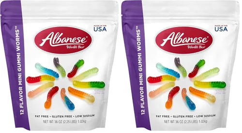 Miniatura 14 de Albanese World's Best Mini Gummi Butterflies, las mejores gomitas mini con forma de mariposa del mundo, bolsa de 7.5 oz