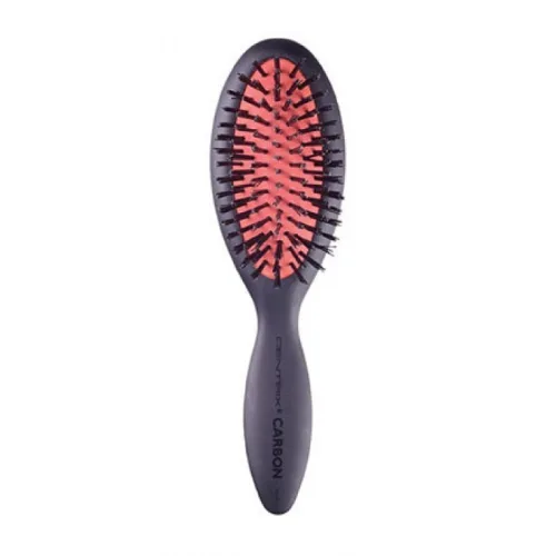 Cricket Centrix - Cepillo de pelo pequeño de carbono para peinar, desenredar, secar con soplado y peinar todo tipo de cabello, antiestático, alto