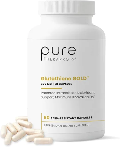 Pure Therapro Rx S-Acetyl Glutatione Gold 300mg PER Capsule - 60 cápsulas | Extra fuerza | Forma acetilada patentada de glutatión (EMOTHION) de