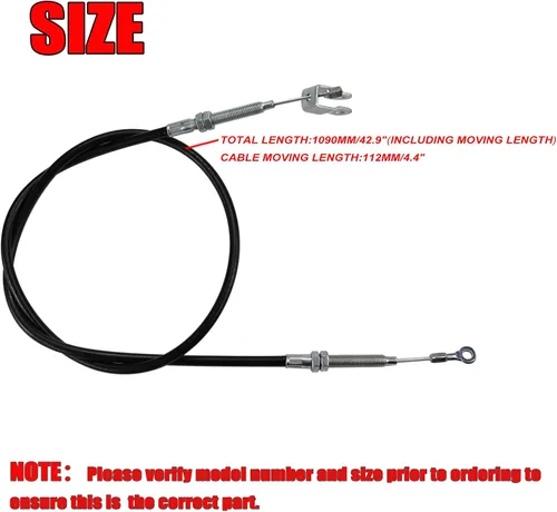 Miniatura 2 de DEHE 965.2mm/38" Cable de engranaje inverso 110cc 125cc Quad Dirt Bike ATV Dune Buggy Go Kart