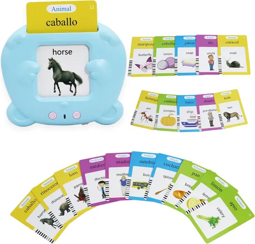Miniatura 19 de MAYAPHILOS - Tarjetas didácticas del alfabeto con sonido para niños de 3-8 años, 510 palabras, juguete educativo interactivo Montessori, regalos