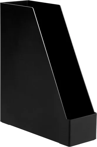 Miniatura 5 de Amazon Basics - Organizador de escritorio de plástico, revistero, color negro, paquete de 2