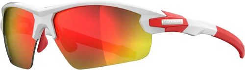 Miniatura 8 de Gafas de sol profesionales Ride Your Way, envolventes, sin marco, para ciclismo, para hombres y mujeres Q5c Blanco/Rojo