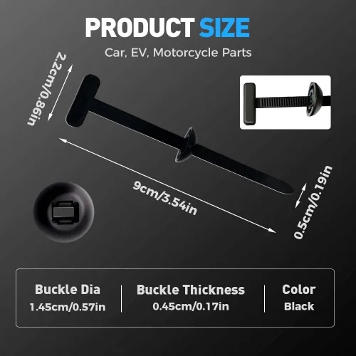 Miniatura 2 de 2026 Nueva Hebilla Universal de Brida de Cable de Nylon, Soporte de Hebilla de Brida de Cable de Nylon Autobloqueante Resistente, Nueva Hebilla 50