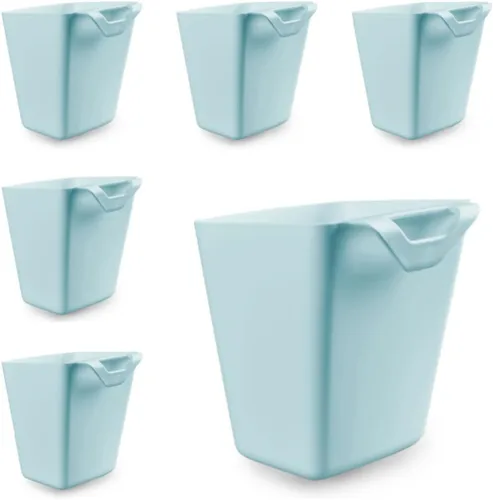 Miniatura 10 de Paquete de 6 portavasos colgantes, organizadores de pared, accesorios de carrito rodante, soportes colgantes para bolígrafos, contenedores