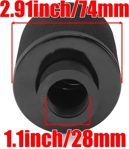 Miniatura 2 de Filtro de 1.1 pulgadas y 1.102 in para 50 cc - 90 cc 110 cc 125 cc 150 cc GY6 motor motocicleta ATV Quad Scooter Go Kart Mini Moto Pocket Pit Dirt