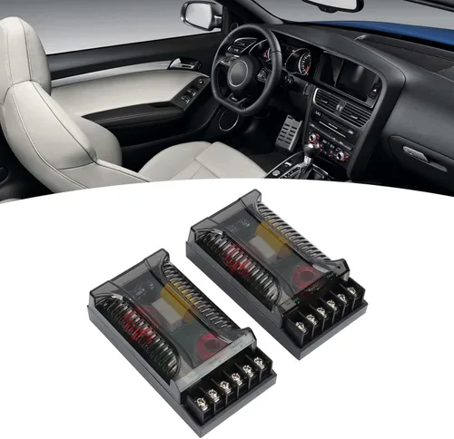 Miniatura 2 de Crossover pasivo de audio para automóvil, 2 vías de audio para automóvil, crossover sobrecorriente, disipación de calor, universal, divisor