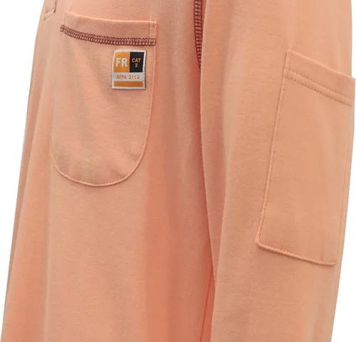 Miniatura 5 de KONRECO Camisas FR para hombre resistentes al fuego/ignífugo CAT2 7oz algodón dos tonos y camisa Henley
