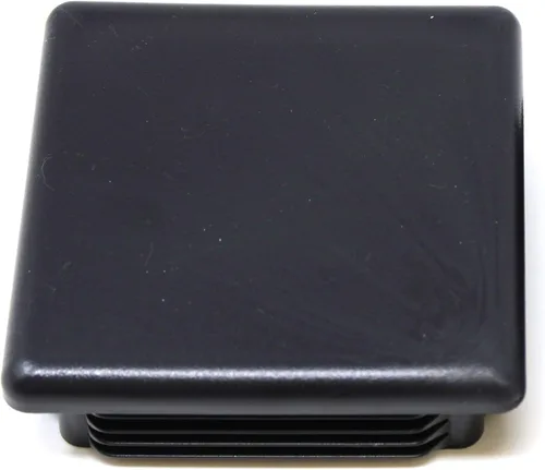 Miniatura 10 de Tapa cuadrada negra de plástico de 4 x 4 pulgadas, tapón de acabado, tapa de extremo de tubo de tubo, universal para silla duradera (20)