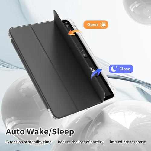 Miniatura 5 de kenke Funda para iPad (A16) de 11ª generación de 11 pulgadas 2025, iPad de 10.9 pulgadas 2022 con soporte para lápices, funda de marco de TPU suave