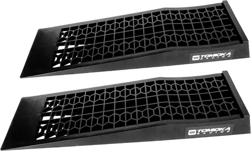 Tomioka Racing Super Slopes - Rampas de servicio de automóvil de perfil bajo par con almohadillas antideslizantes, perfectas para elevar cambios de