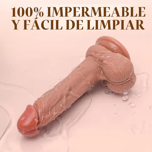 Miniatura 5 de Consolador realista para principiantes, consolador grande y realista de silicona, con ventosa fuerte para manos libres, pene realista para estimular