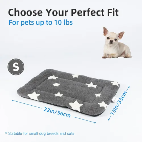 Miniatura 6 de Mora Pets - Cama para gatos de interior, lavable, almohadilla para jaula de perros, linda estrella, tapete para cama de perro para perros pequeños