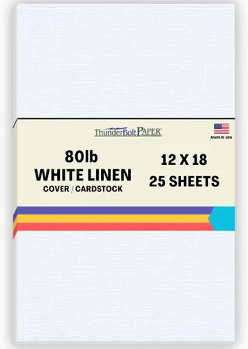 Miniatura 27 de 100 hojas de papel de cubierta de lino blanco brillante 80# – 4.5 x 6.5 pulgadas, invitación 1/2 pulgada más pequeña que 5 x 7 – peso de tarjeta
