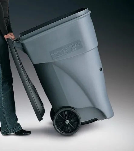 Miniatura 4 de Rubbermaid Commercial Products BRUTE Contenedor de Basura/Desperdicios Rodante con Ruedas, 95 Gal, Gris, para Restaurantes/Hospitales/Oficinas/Área