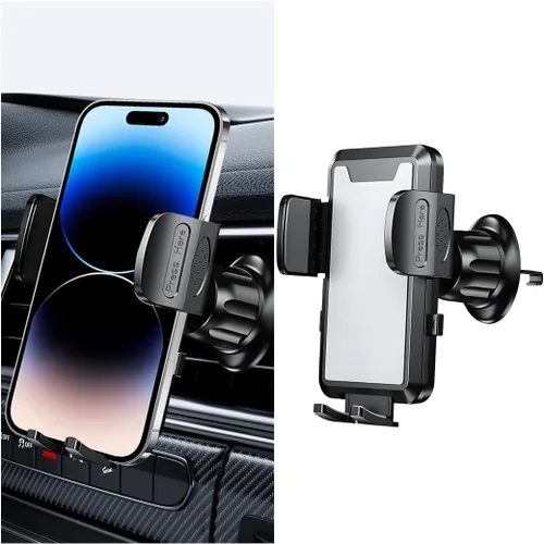 Miniatura 7 de Soporte de teléfono para automóvil, rotación de 360°, ajustable, portátil, ventilación de aire, soporte para teléfono inteligente con clip
