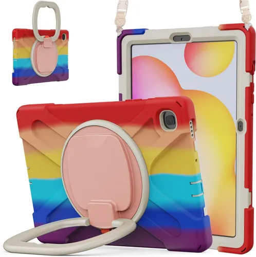 Miniatura 159 de 360 Rotation Case for Galaxy Tab ActivePro/Tab Active4 Pro/Active 5 Pro 10.1" Sturdy Cover Rotate Ring Stand Shoulder Carrying Strap Hand Strap