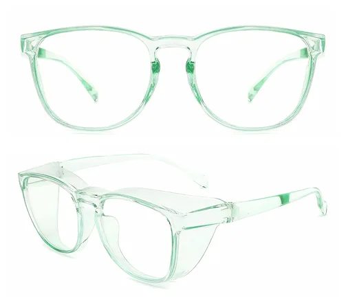 Alsenor Gafas de seguridad antiniebla, gafas protectoras con bloqueo de luz azul, antipolvo, protección UV, para hombres y mujeres (jade)