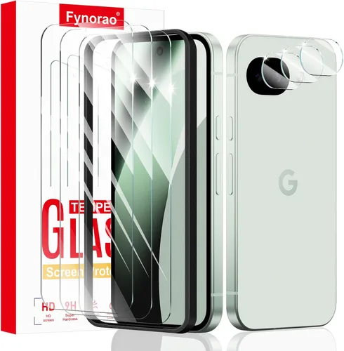 Miniatura 19 de Paquete de 4 protectores de lente de cámara para Google Pixel 6A, protector de pantalla de vidrio templado 9H, claridad HD, antiarañazos, sin