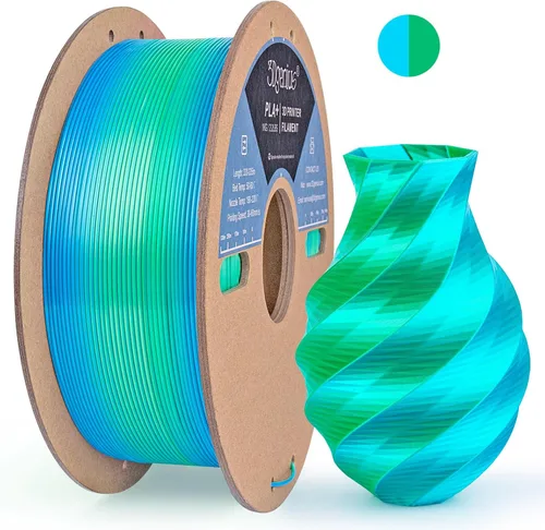 Miniatura 41 de Filamento de seda PLA para impresora 3D Filamento de seda PLA de triple color 1.75mm Filamento para impresión 3D Compatible con la mayoría de Tri