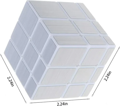 Miniatura 5 de AHYUAN Juego de cubos de velocidad de 3 x 3, paquete de 2 cubos mágicos, dismorfismo, 3 x 3 x 3, resolución de problemas, cubo de velocidad de giro