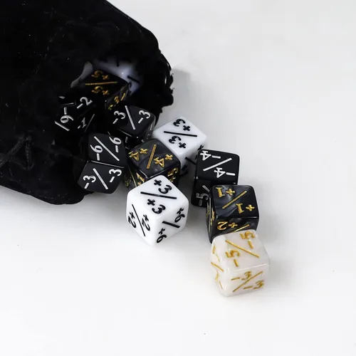 Miniatura 3 de 48 dados MTG para contadores de dados con purpurina MTG, cubo D6 de mármol estrellado de lealtad, compatible con MTG, CCG, accesorio de juego