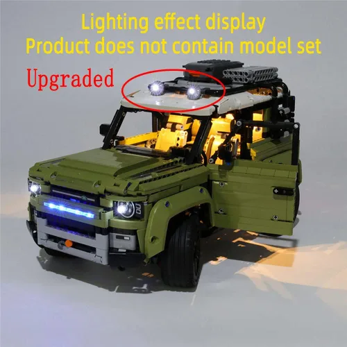 Miniatura 3 de GEAMENT Kit de luces LED para Technic Land Rover Defender - Compatible con el modelo de construcción Lego 42110 (juego de modelos no incluidos)