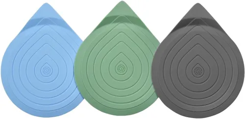 Miniatura 8 de Tapón de drenaje para bañera, fregadero y ducha, anillo de cierre de 5.12 pulgadas, cubierta de drenaje de silicona con base de succión, tapón
