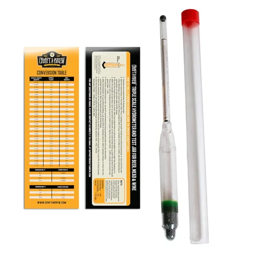 Miniatura 3 de Craft A Brew - Kit de Prueba de Gravedad de Hidrómetro Deluxe - para Elaboración en Casa - Mide Gravedad Específica, Potencial ABV y Brix