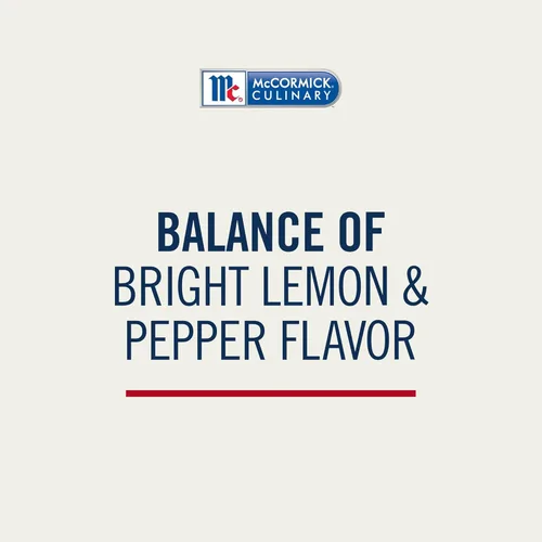Miniatura 4 de McCormick Culinary Sal de condimento de limón y pimienta, 28 onzas, un recipiente de 28 onzas de condimento de limón y pimienta, perfecto
