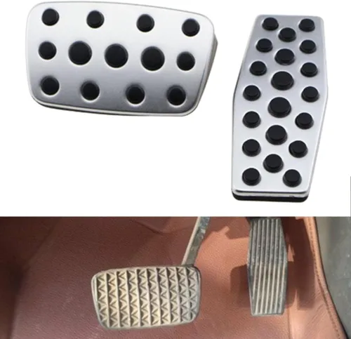 Kit de cubiertas de pedal de freno de acero inoxidable sin taladro, para Chevy Cruze Malibu Impala Equinox Blazer para Buick Envision Regal para