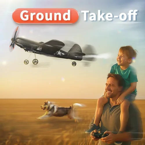 Miniatura 2 de XOS Avión planeador de avión sin escobillas para adultos, control remoto, eléctrico, acrobático, RTF, avión con luz colorida, avión de pasatiempo