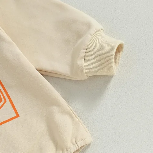 Miniatura 19 de Ropa de Halloween para bebé niña, sudadera con estampado de calabaza, mameluco de burbujas, lindo traje de Acción de Gracias de otoño