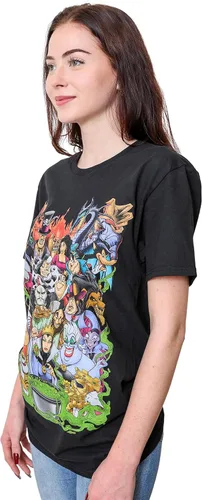 Miniatura 6 de Disney Villains Group Collage Gaston Ursula Maleficent Hades - Camiseta para hombre