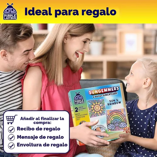 Miniatura 7 de SunGemmers - Kit de atrapasoles para ventana, manualidades de verano para niños, divertido regalo de cumpleaños para niñas de 5 años, regalos Sol