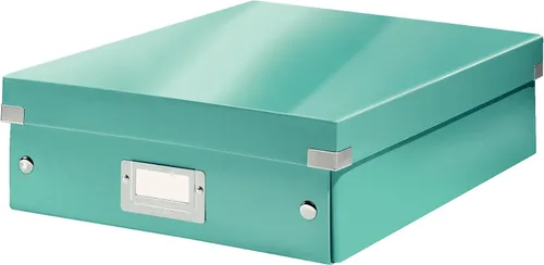 Miniatura 38 de Leitz Caja de almacenamiento A5, rango de clic y tienda 60430001 - Caja de almacenamiento pequeña, blanca A5 Azul (Ice Blue)
