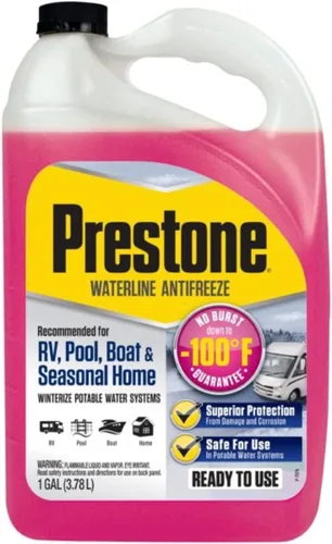 Anticongelante para líneas de agua de RV/RVs, piscinas, barcos y casas estacionales - 1 galón (-100° F), rosa