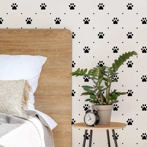 Miniatura 3 de SpeedWallpaper 3301 - Papel tapiz extraíble para perros en blanco y negro
