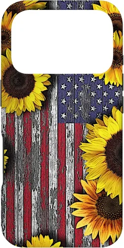 Miniatura 30 de American Flag with Sunflowers Case for iPhone 17