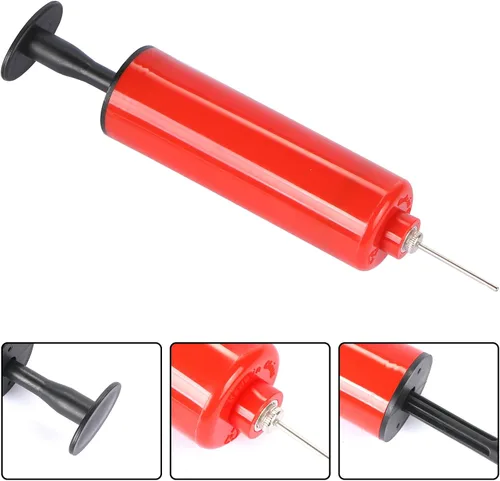 Miniatura 3 de Kit de inflador de mano de 3 piezas, bomba de aire de bola con aguja, boquilla, perfecto para voleibol, baloncesto, fútbol, waterpolo, juego inflable
