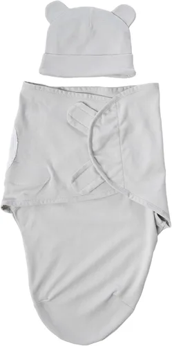 Cuddle Club Pañales para recién nacidos – Manta de bebé para niños y niñas – Envoltura de algodón ajustable con para recién nacidos de 0 a 3 y 3 a 6